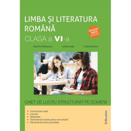 Limba și literatura română - clasa a VI-a - caiet de lucru structurat pe domenii